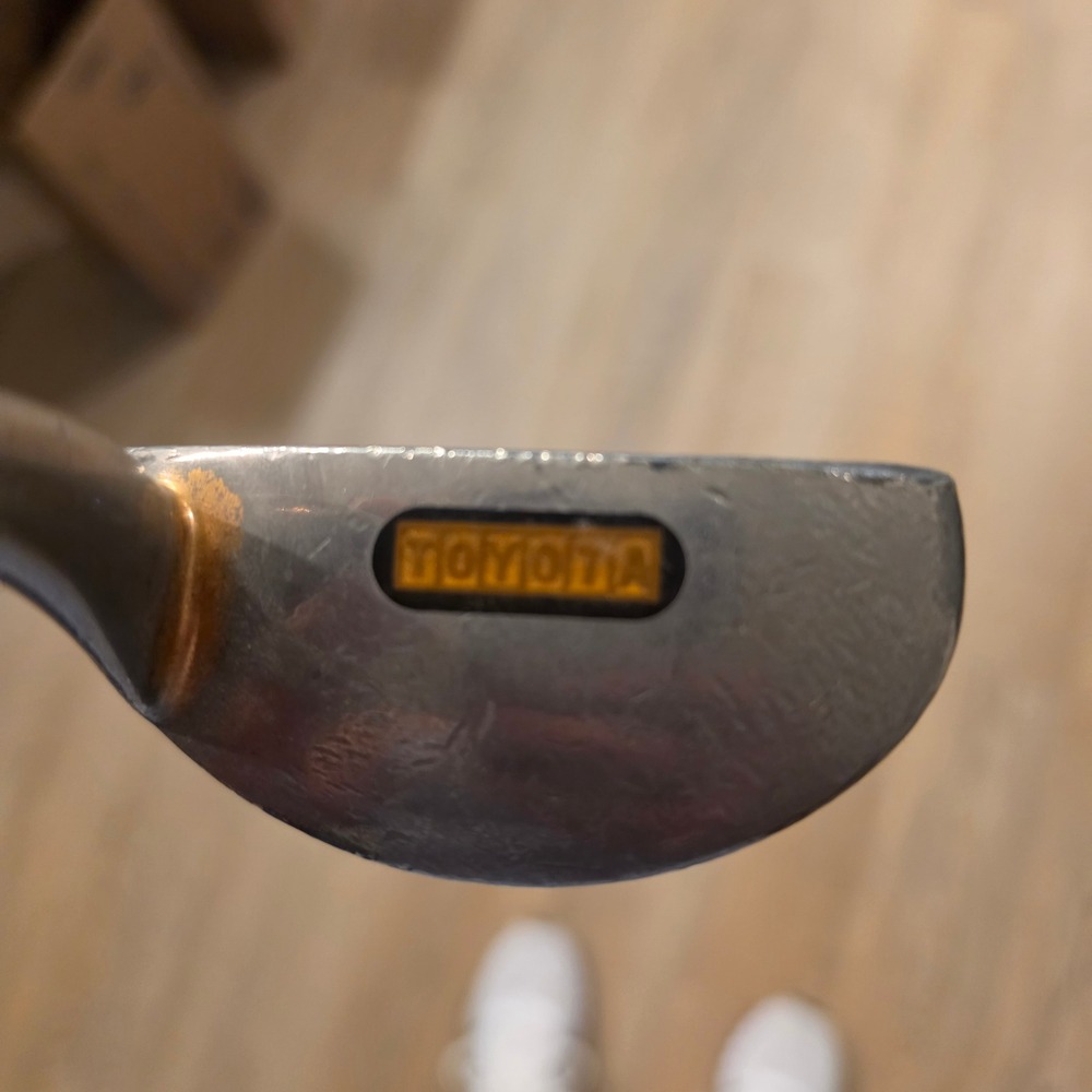 Vintage Toyota 24K Gold Plated Golf Putter Mallet Style Rare Collectible